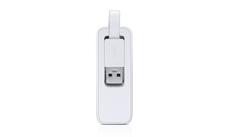 TP-Link UE300 USB 3.0 A Gigabit Ethernet 10/100/1000 adapter, PC or laptops, white USB to RJ45 Adapter Single
