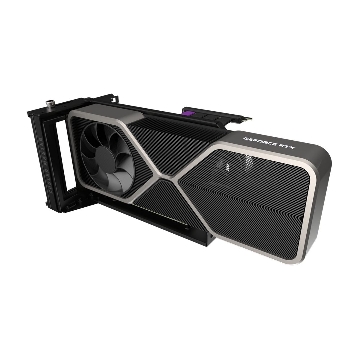 Cooler Master MCA-U000R-KFVK03 Gaming Grafikkartenhalter, Universal, 1x, PCIe 4.0, Schwarz/Grau, 12 V