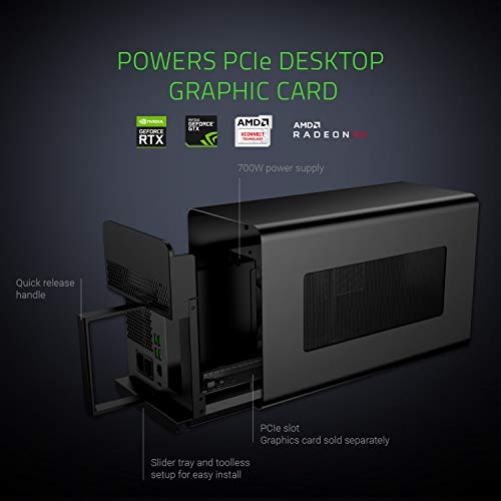 Razer Core X Chroma Externes Thunderbolt 3 Grafikkarten Gehäuse eGPU EU