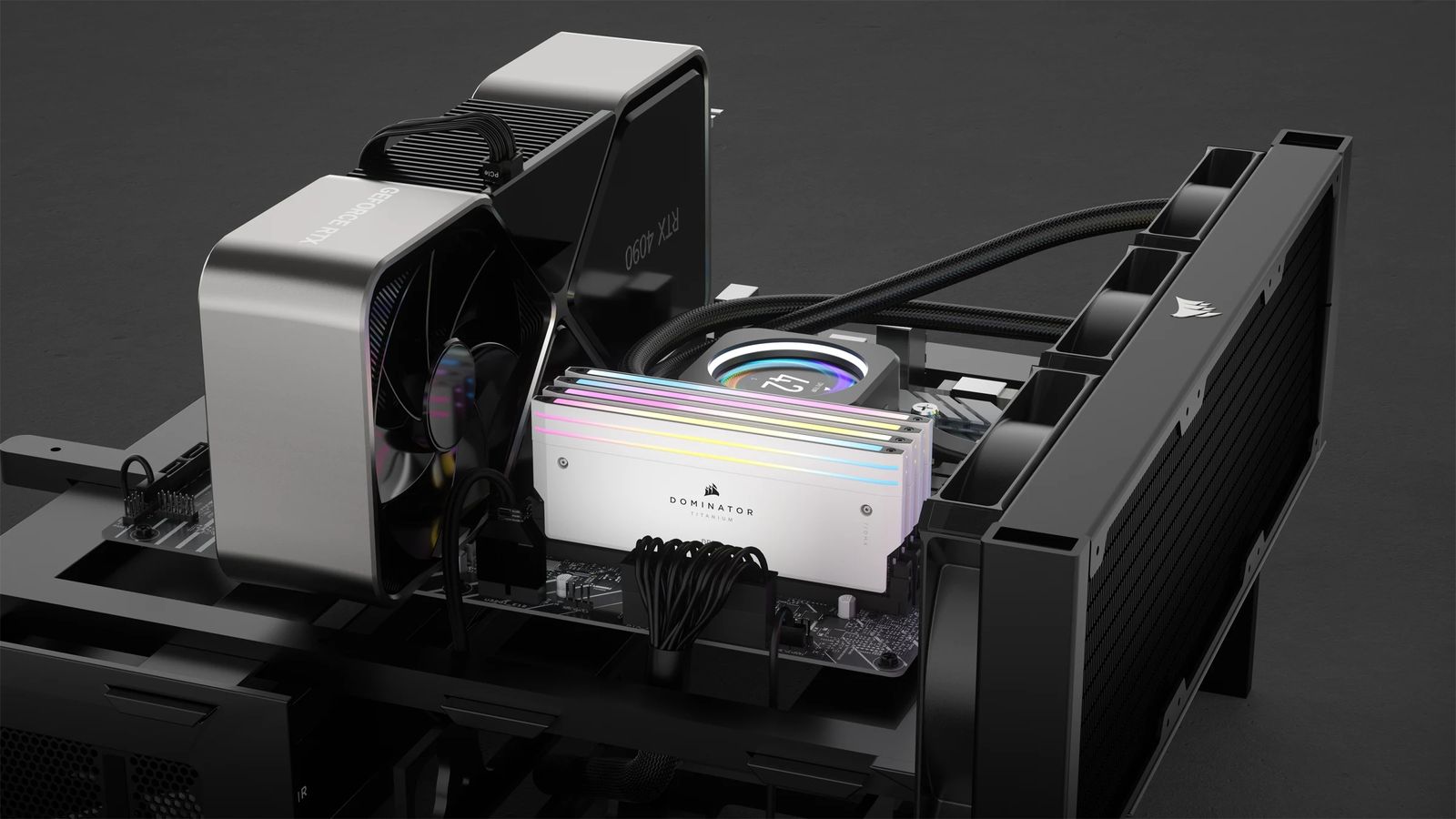 Corsair Dominator Titanium CMP64GX5M2X6600C32W 64 GB (2 x 32 GB) DDR5-6600 CL32 RGB XMP 3.0