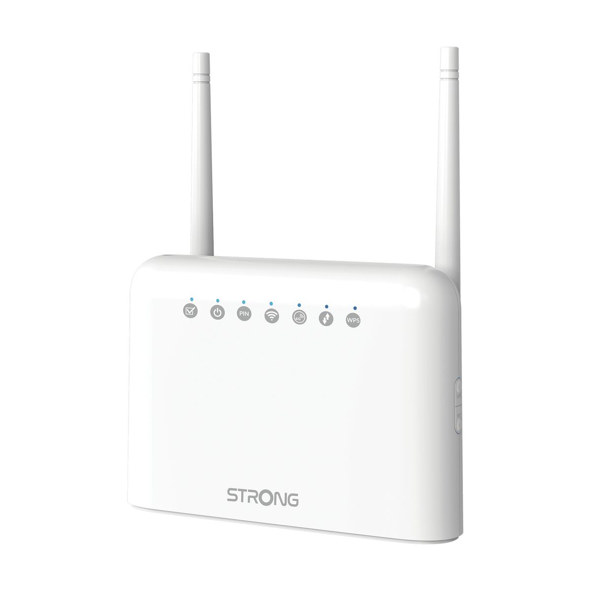 Strong 4GROUTER350 4G LTE Router für Mobilfunknetz, WLAN 2,4 GHz, 4x LAN, Dual SIM, 150 Mbit/s, Weiß, EU