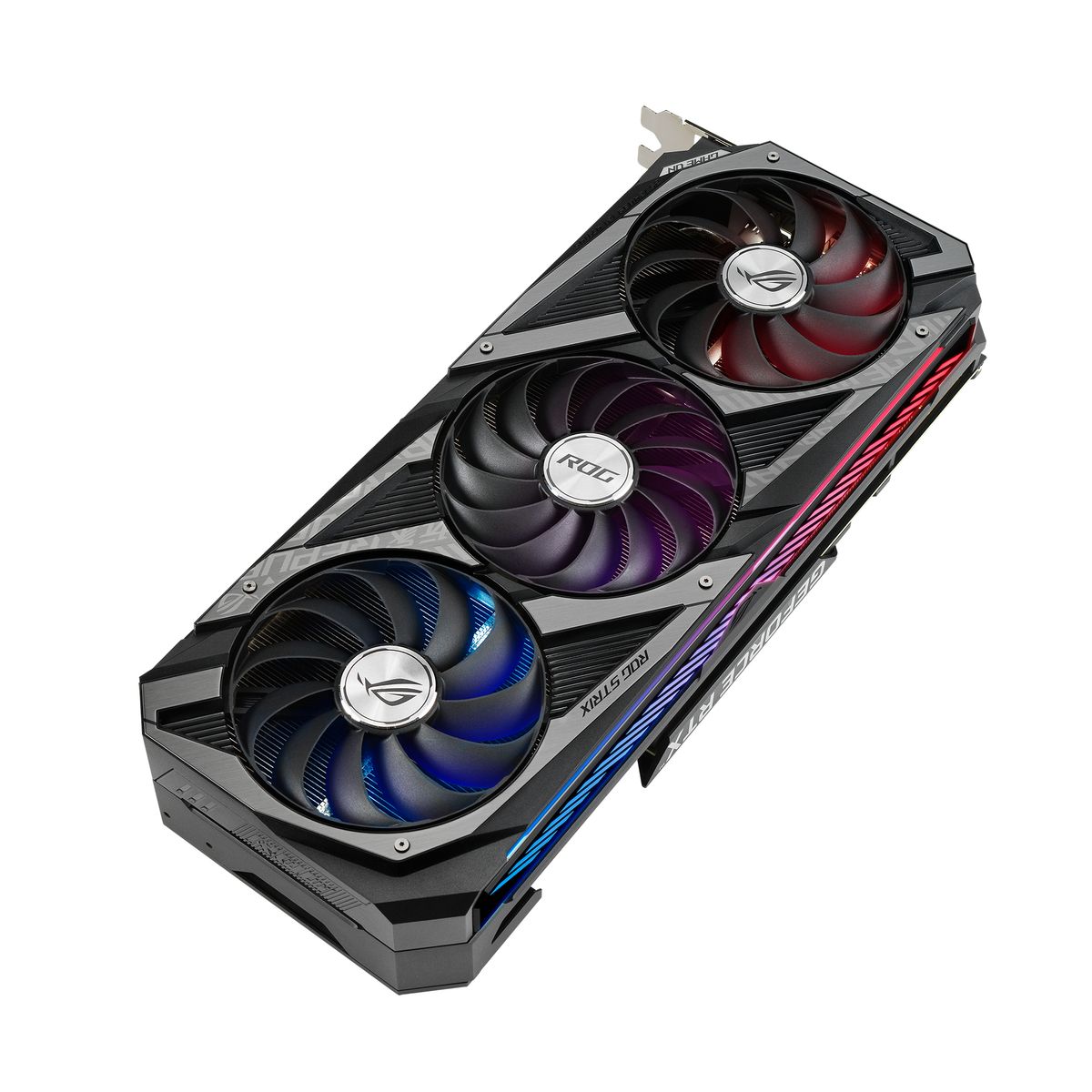 ASUS ROG Strix GeForce RTX 3070 Ti 8 GB GDDR6X Gaming Grafikkarte, PCIe 4.0, HDMI 2.1, 3x DisplayPort 1.4a, 3x 8‑Pin, 2,9-Slot, RGB