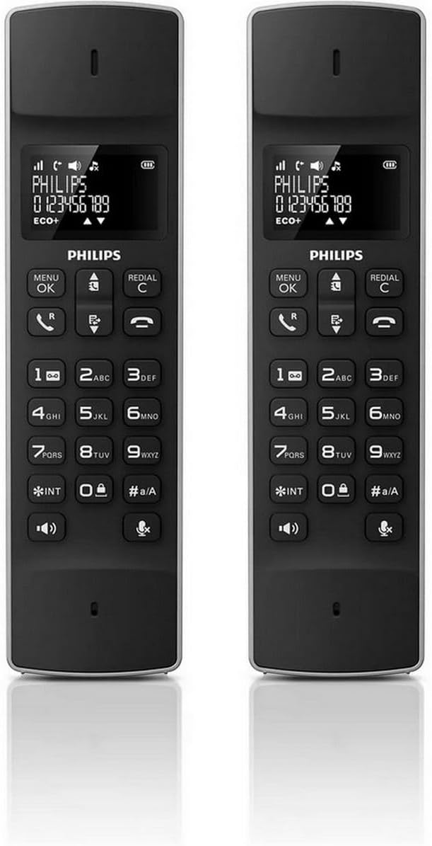 Philips 4000 Series Wireless landline Telephone M4502B/34 Black 1.6'' Design, bunt