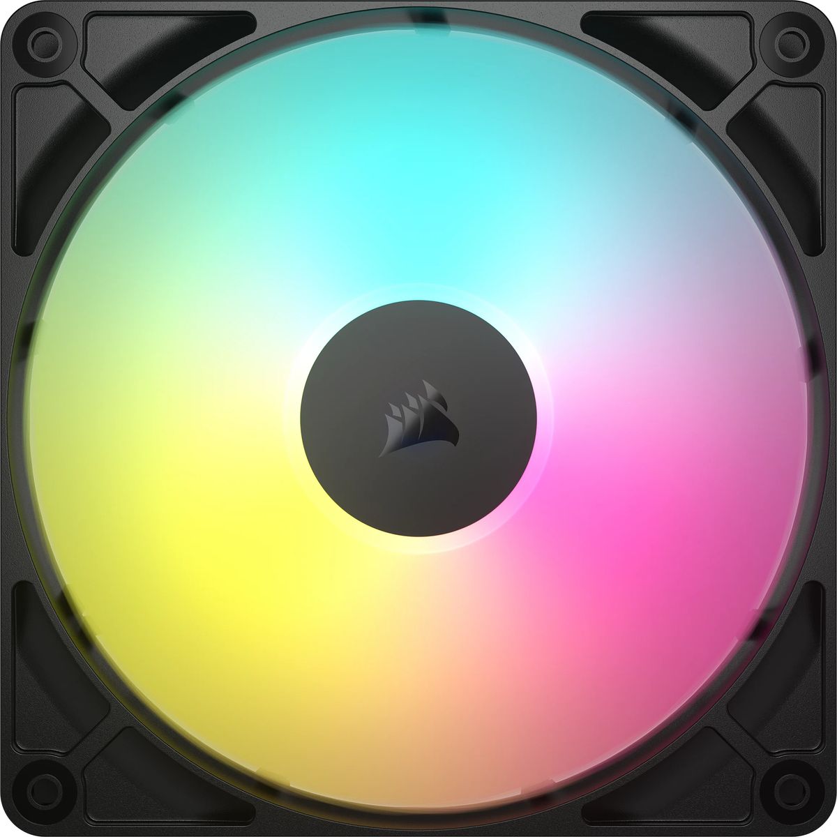 Corsair RS140 ARGB Gehäuselüfter 140 mm, PWM, ARGB, 1700 RPM, 95,5 CFM, 2er-Pack, Schwarz