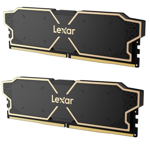 Lexar LD5U08G60C38LG-RGD DDR5 RAM 16GB (2x8GB) 6000MHz CL38 UDIMM Desktop-Speicher, Low-Profile 40mm, On-Die ECC, Intel XMP 3.0 & AMD EXPO