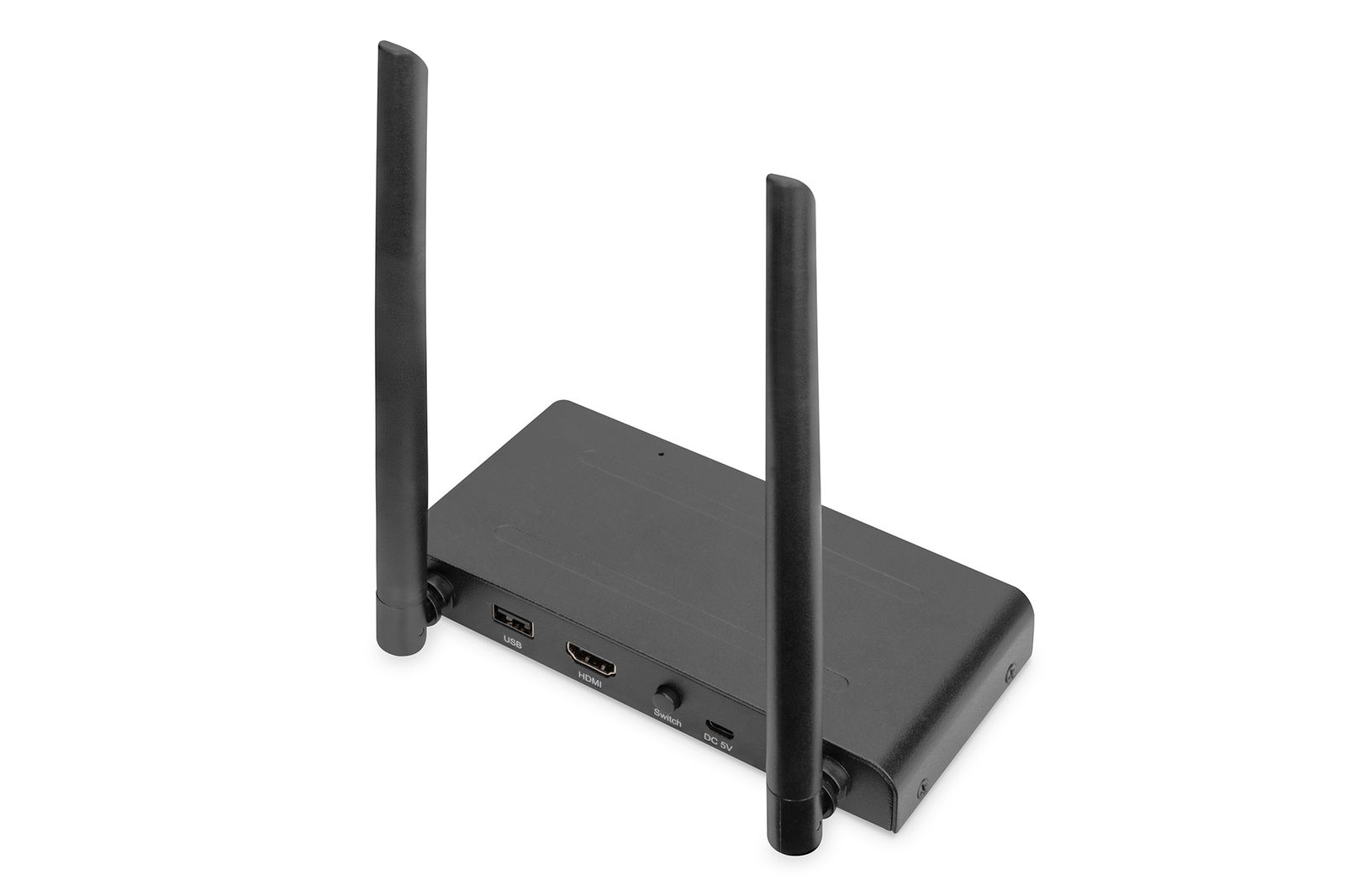 Digitus DS-55321 Wireless HDMI KVM Extender Set, 200 m, Full HD 1080p/60Hz, HDMI, USB KVM, HDMI Loop-Out, AES-128, WPA2