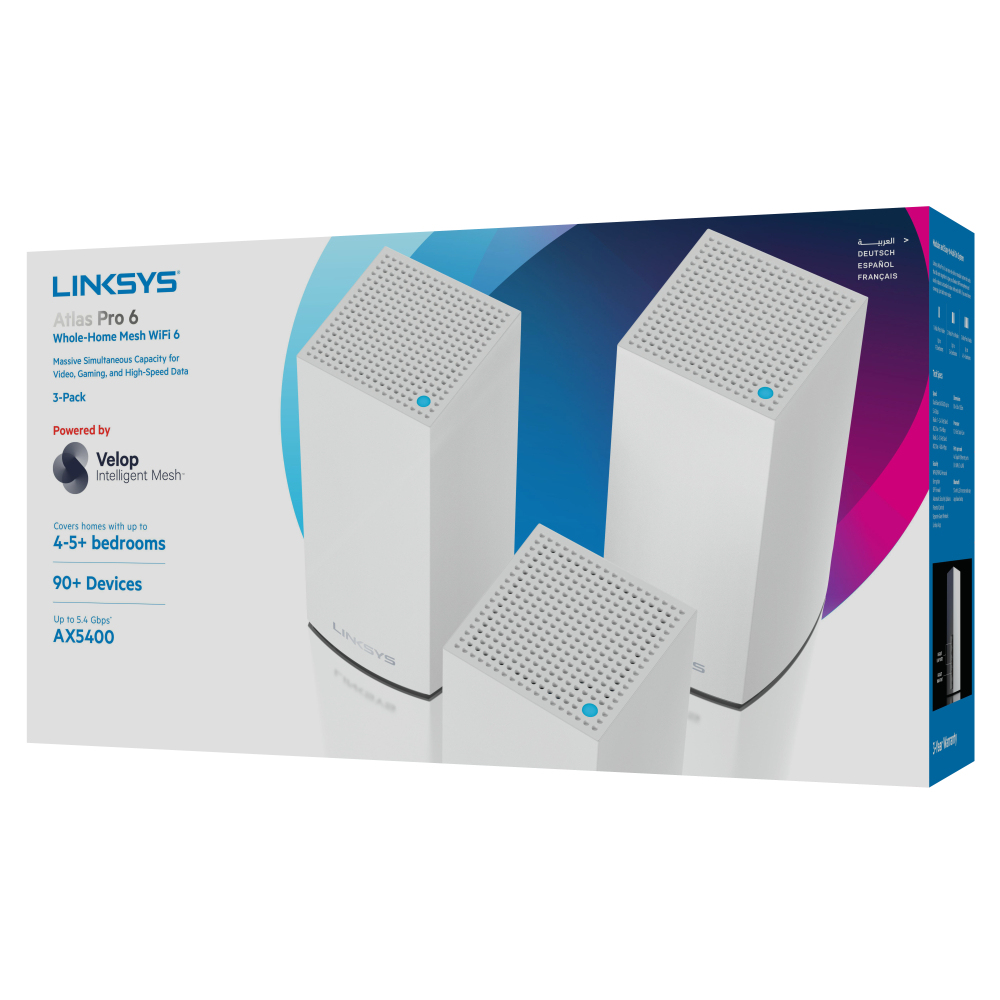 Linksys Atlas Pro Velop Dual Band Mesh Wifi System Ax Wlan