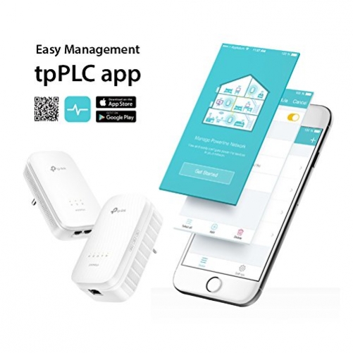 TP-Link TL-WPA9610 KIT PowerLine Netzwerkadapter 2000 Mbit/s Eingebauter Ethernet-Anschluss WLAN 2 Stücke