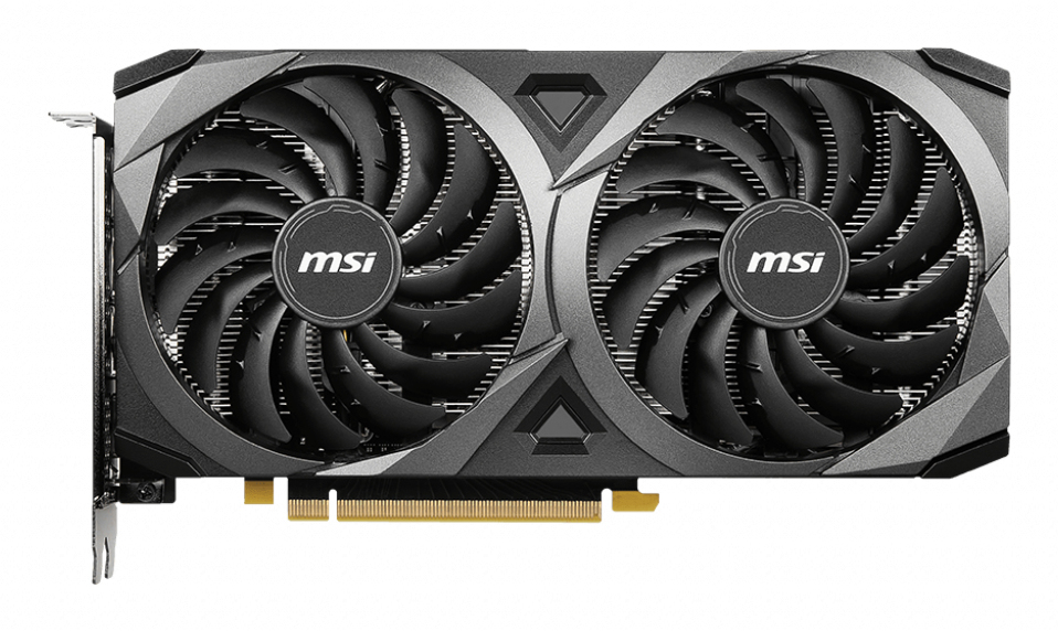 MSI GeForce RTX 3060 VENTUS 2X 12G (V397-052R) 12 GB GDDR6, PCIe 4.0, 1777 MHz, HDMI 2.1, 3x DisplayPort, 170 W, 1x 8-pin