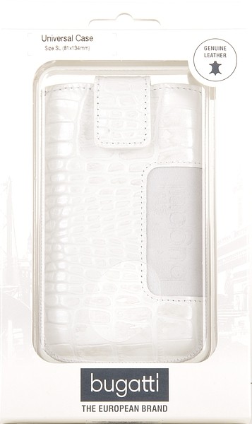 bugatti SlimCase Leather Croco Size SL white