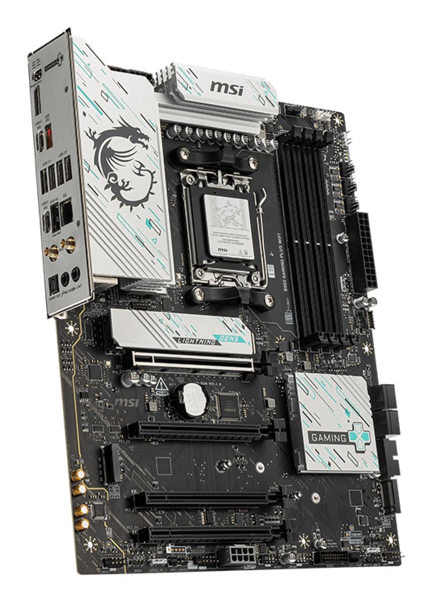 MSI B850 GAMING PLUS WIFI Mainboard, AM5, B850, ATX, DDR5, Wi‑Fi 7, Bluetooth 5.4, 5-Gigabit LAN, 3× M.2, HDMI 2.1, 7.1 Audio