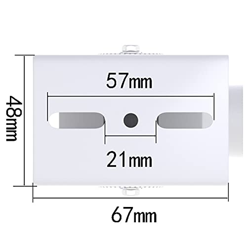 WiTi BK07 Ausziehbare Montagestange Deckenmontagehalterung, 30–60 cm Einstellbar, Massives Metall, Pulverbeschichtet, für CCTV/IP-Kamera