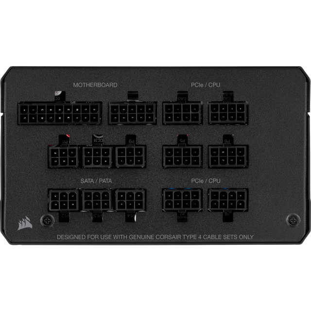 Corsair RM1000x 1000 W PC-Netzteil, vollständig modular, ATX, 80 PLUS Gold, 135 mm Lüfter, 20+4 Pin, 8×6+2 Pin PCIe, Schwarz