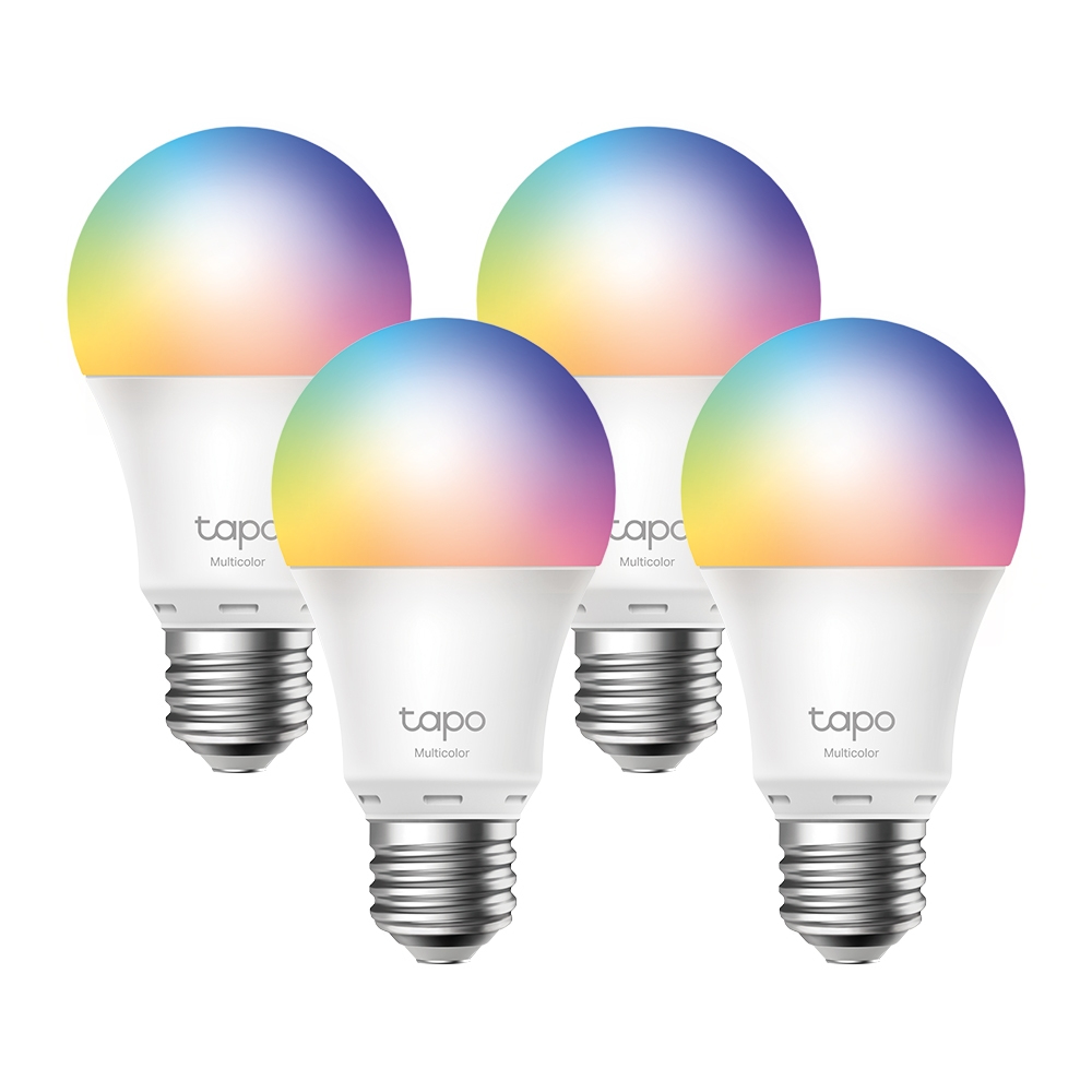 TP-Link Tapo L530E(4-PACK) Smart Lighting Intelligentes Leuchtmittel WLAN Metallisch, Weiß 8,7 W