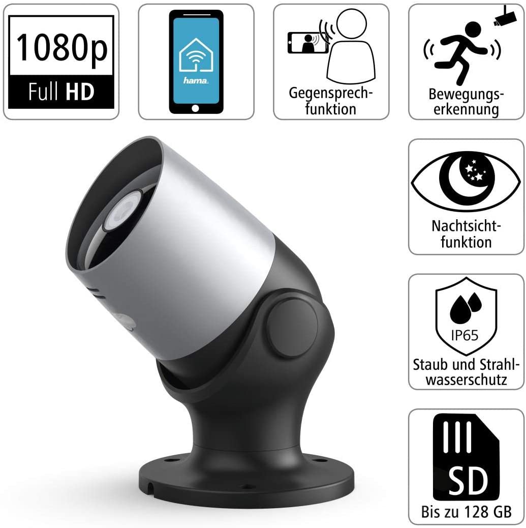 Hama 00176577 security camera sensor camera outdoor bullet wall