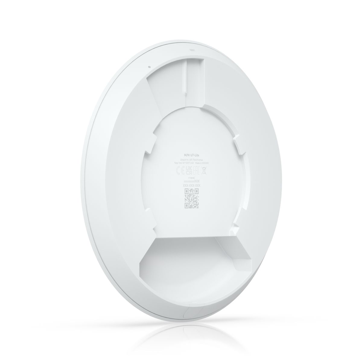 Ubiquiti U7 Lite Access Point, 2,4 GHz 688 Mbit/s & 5 GHz 4300 Mbit/s, Power over Ethernet PoE 44-57 V, 1x 2,5 Gbit/s RJ45, Weiß, Decke/Wand