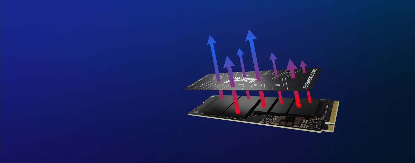 Kingston FURY Renegade SFYRD/2000G 2 TB M.2 2280 NVMe PCIe 4.0 SSD, 7300/7000 MB/s, Phison E18, 3D TLC, PS5-kompatibel