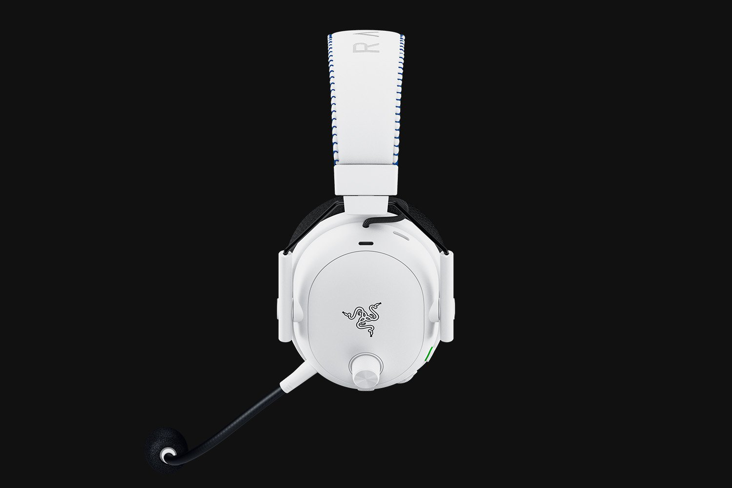 Razer BlackShark V3 Pro Kabelloses Gaming-Headset, ANC Hybrid, Triforce 50-mm-Treiber, HyperSpeed 2,4 GHz, THX Spatial Audio, USB-A & 3,5 mm, PS5/PC, Weiß