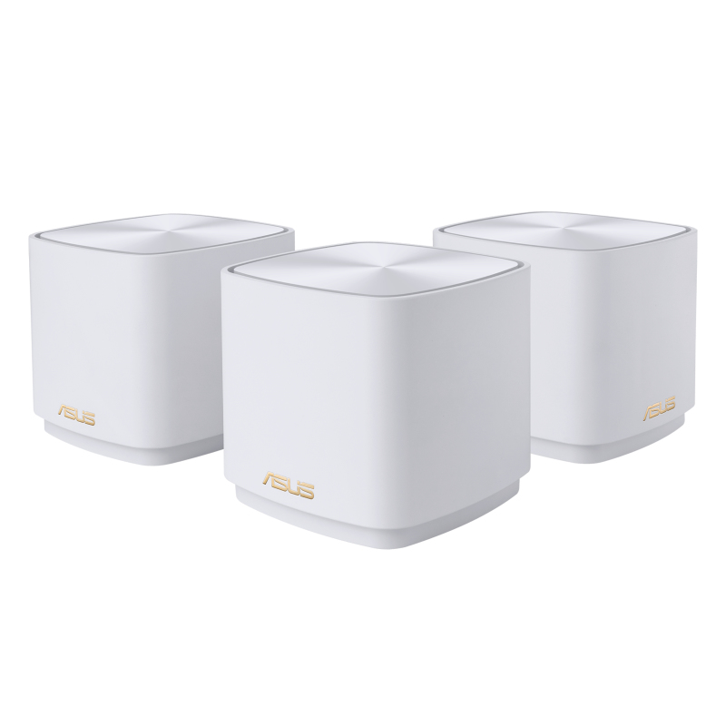 ASUS ZenWiFi XD4 Plus AX1800 3er-Pack Weiß Mesh WLAN-System, Dual-Band (2,4/5 GHz), Wi‑Fi 6 (802.11ax), AX1800