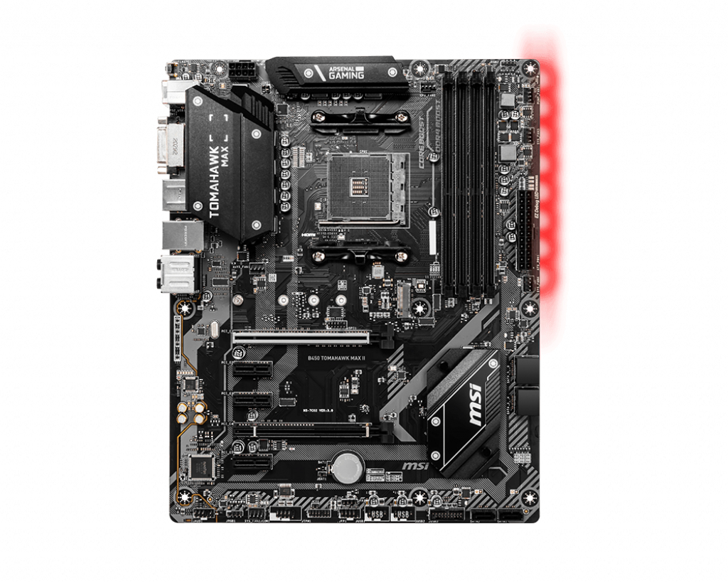MSI B450 Tomahawk MAX II AMD AM4 DDR4 m.2 USB 3.2 Gen 2 HDMI ATX Gaming Motherboard Mainboard ATX B450 TOMAHAWK MAX II