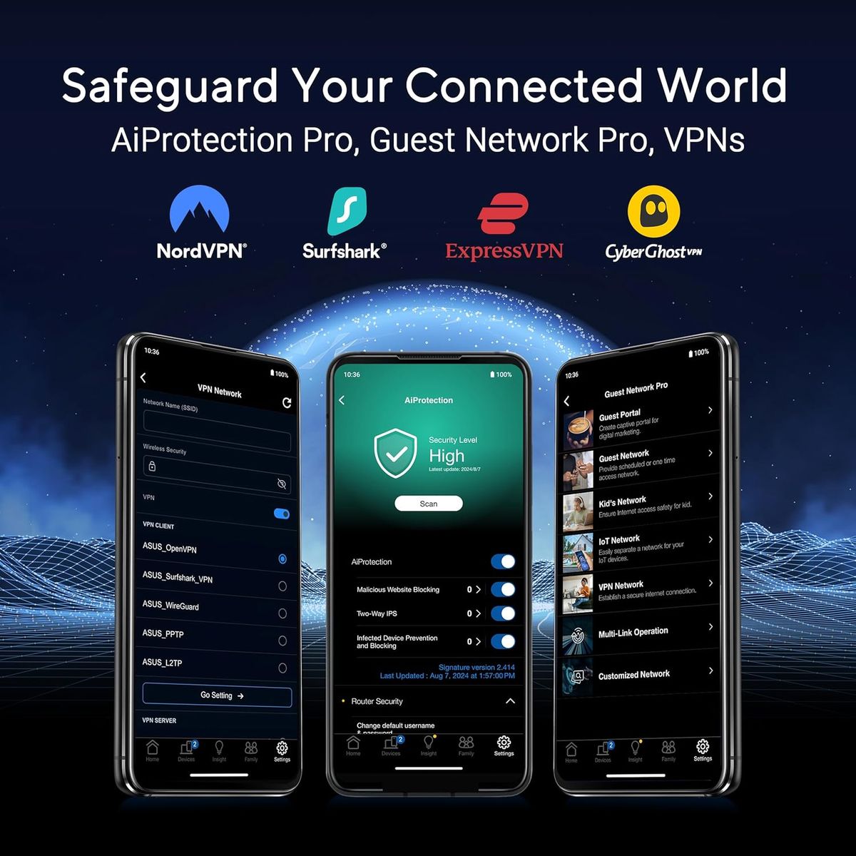 ASUS RT-BE86U WLAN-Router Wi‑Fi 7 (802.11be) Dual-Band 2,4/5 GHz 5764 Mbit/s 10 Gigabit Ethernet 4x LAN USB 3.2 Schwarz