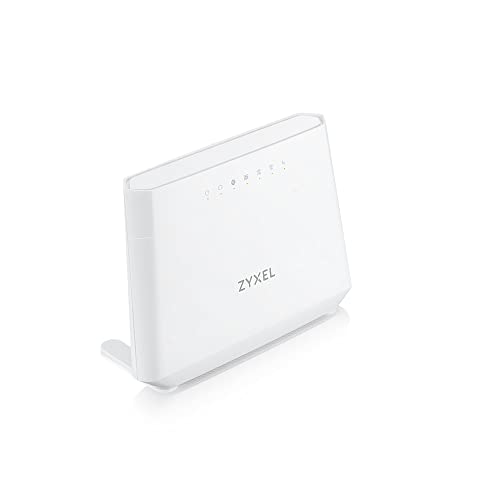 Zyxel DX3301-T0-EU01V1F Tabletop VDSL WLAN-Router, Wi‑Fi 6 (802.11ax), Dual-Band 2,4/5 GHz, Gigabit Ethernet, DSL-WAN, USB, Weiß