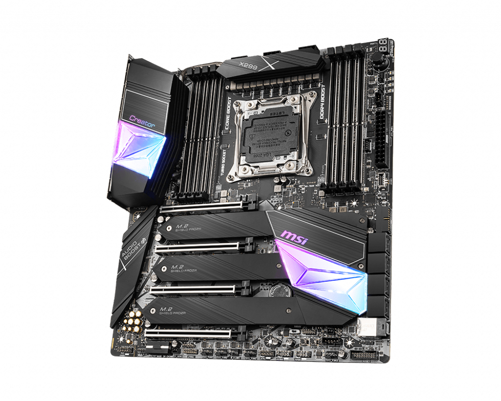 MSI Creator X299 Intel® X299 LGA 2066 (Socket R4) Erweitertes ATX