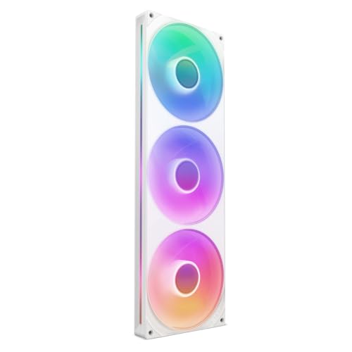 NZXT RF-U42HF-W1 F420 RGB Core Gehäuselüfter 140 mm Weiß, RGB, PWM, FDB, 98,6 CFM