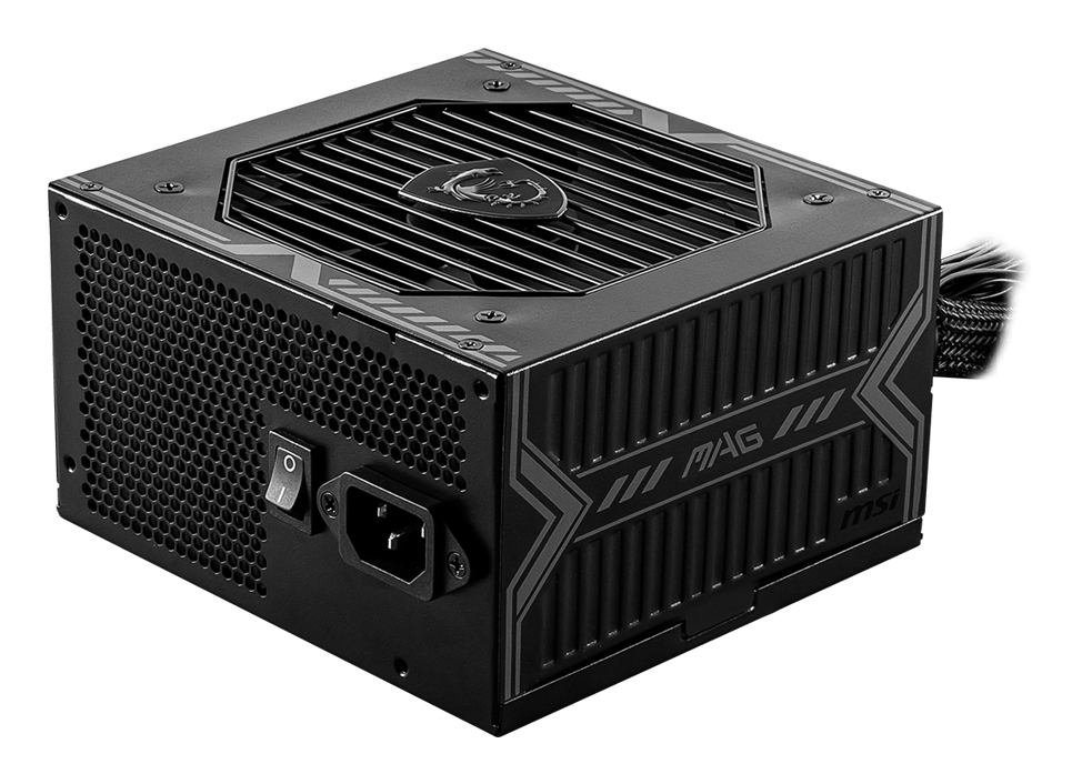 MSI MAG A650BN 650 W Netzteil ATX 80 PLUS Bronze, 20+4 Pin, 12 cm Lüfter, Nicht-modular, Schwarz, EU Stecker