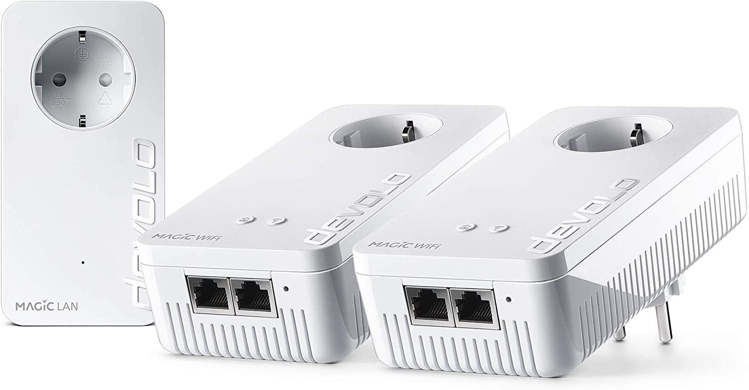 devolo Magic 2 2400 Wi-Fi ac next Multiroom Kit 3 Powerline adapters Mesh WiFi