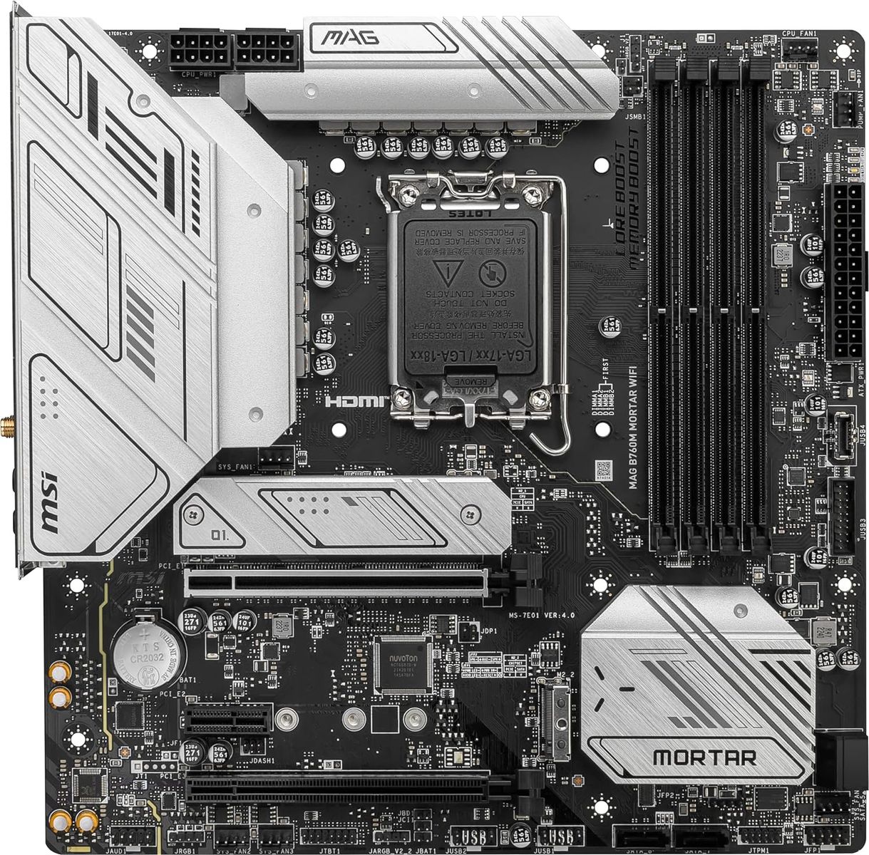 MSI MAG B760M MORTAR WIFI Motherboard LGA 1700 micro ATX