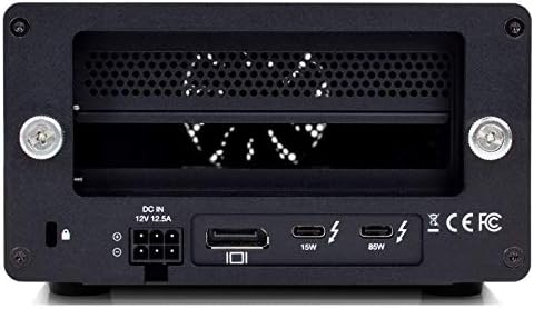 OWC Mercury Helios 3S Thunderbolt 3 PCIe-Erweiterungsgehäuse, 85 W Notebook-Stromversorgung, DisplayPort 1.4, PCIe 3.0 x16, bis 40 Gbit/s