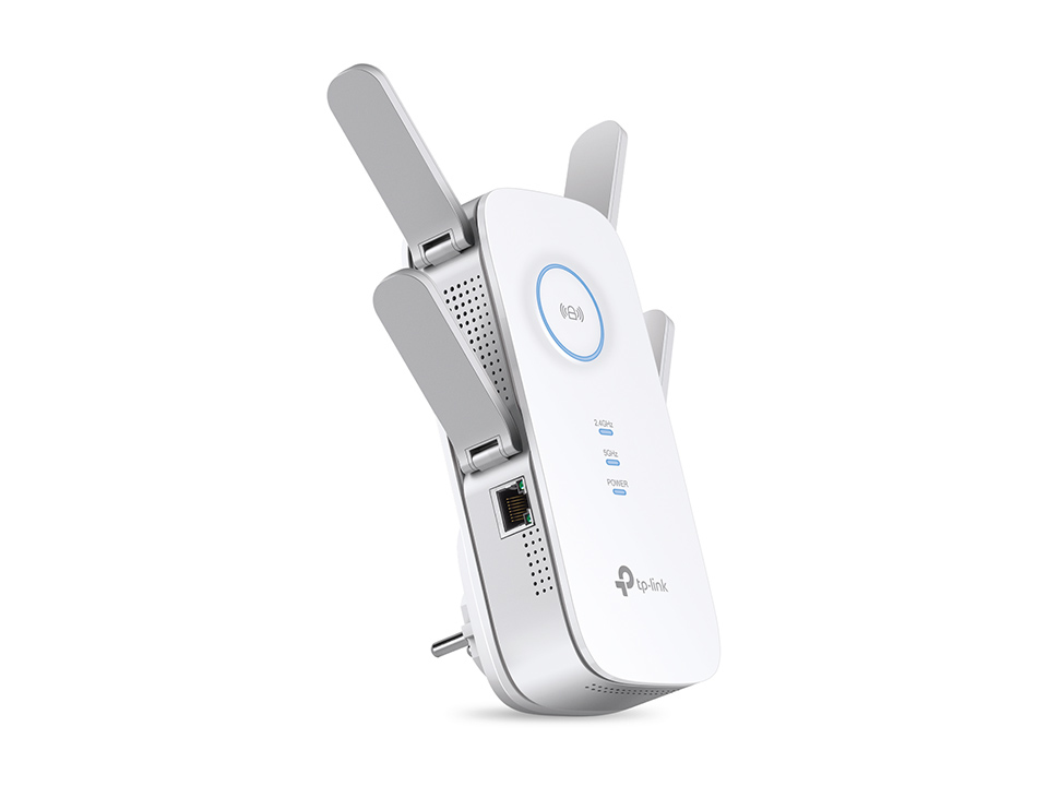TP-Link RE655 WLAN Verstärker Repeater AC2600 (Dual-WLAN AC + N, 1733 MBit/s 5GHz + 800MBit/s 2,4GHz, Gigabit-LAN-Port, App Steuerung, maximale Abdeckung, kompatibel zu allen WLAN Geräten)