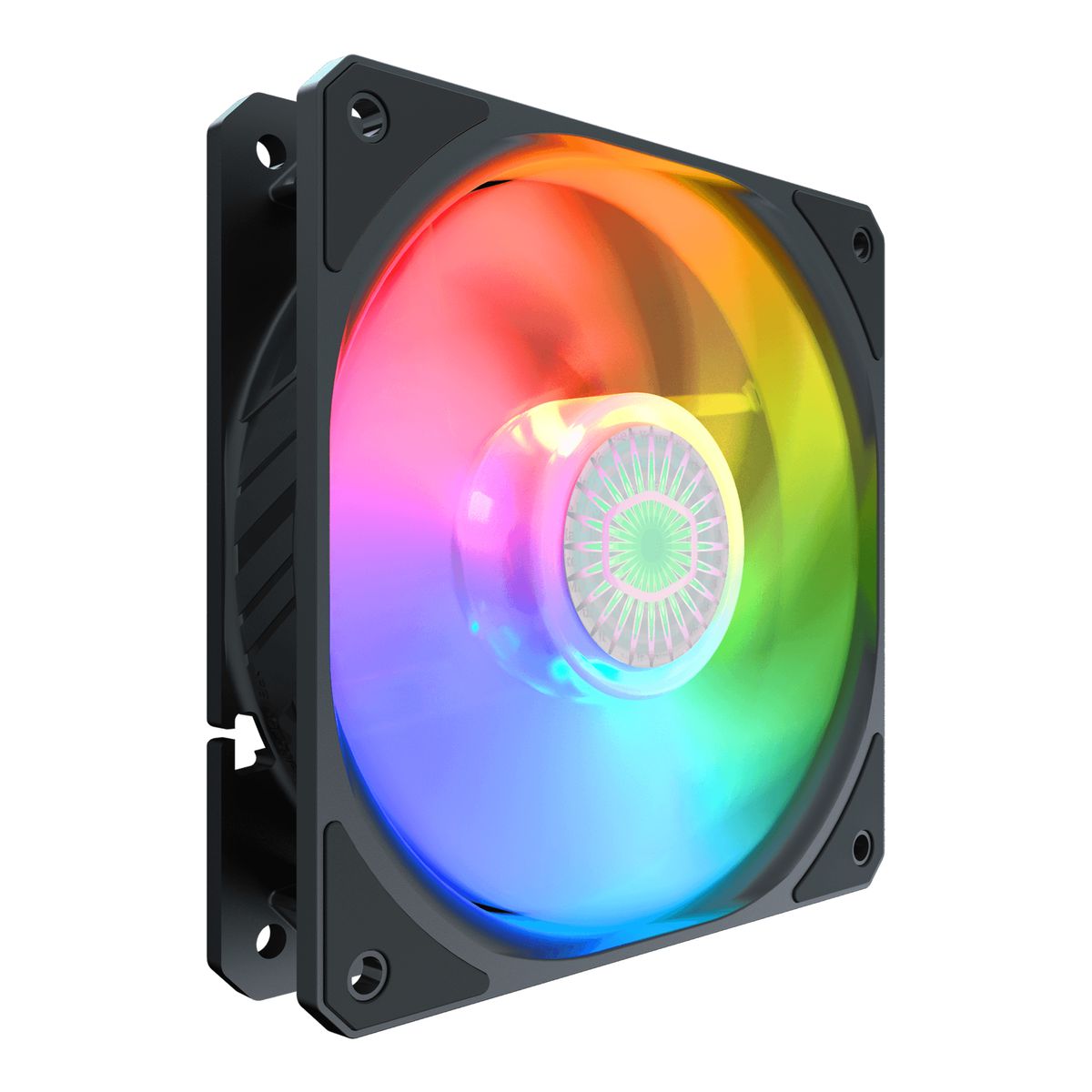 Cooler Master SickleFlow 120 ARGB Gehäuselüfter 120 mm, 1800 RPM, PWM, 62 CFM, 2,5 mmH2O, 4-polig, Schwarz