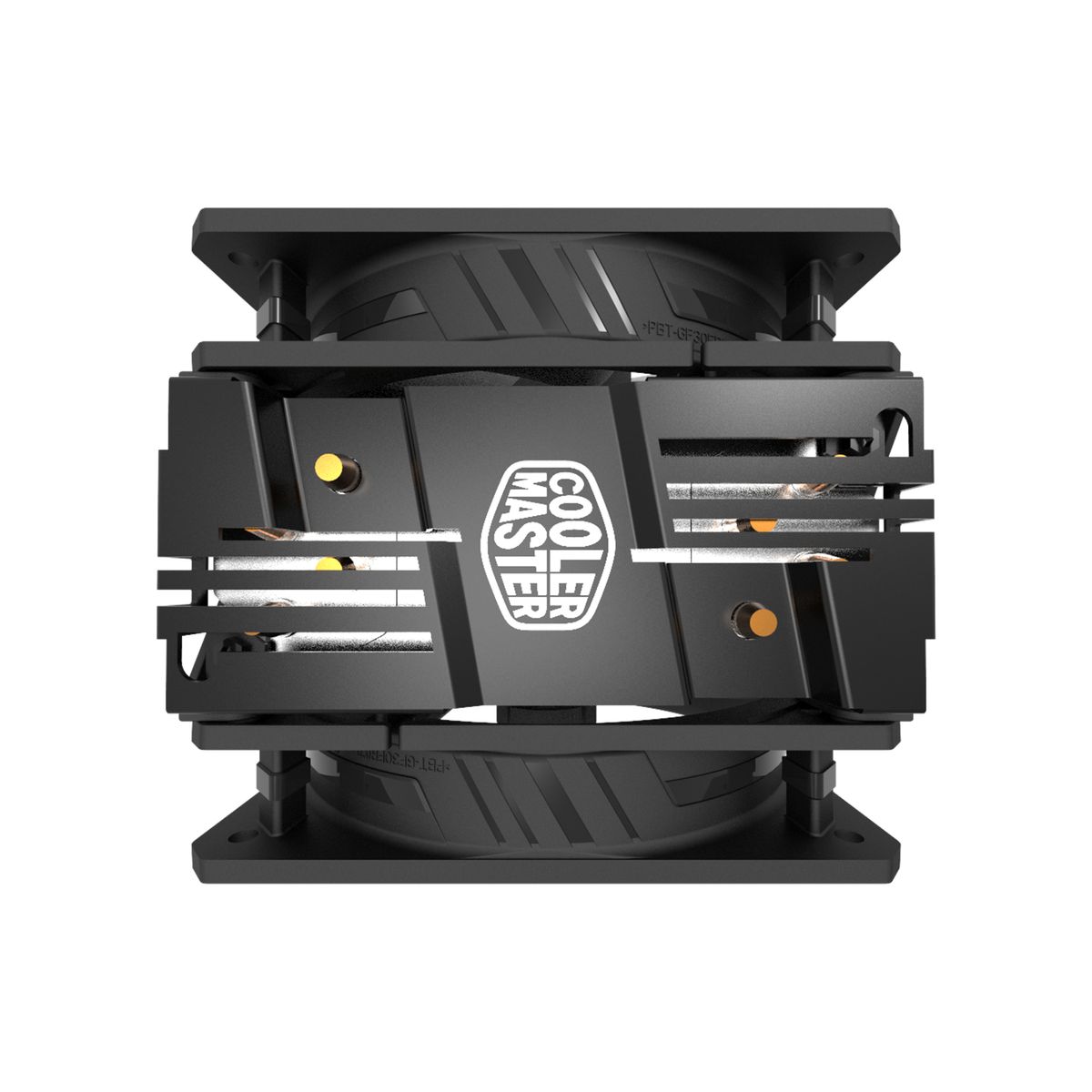 Cooler Master Hyper 212 LED Turbo ARGB Prozessor-Kühler, 120 mm, 650-1800 RPM, PWM, 62 cfm, 2x Lüfter, Schwarz/Silber