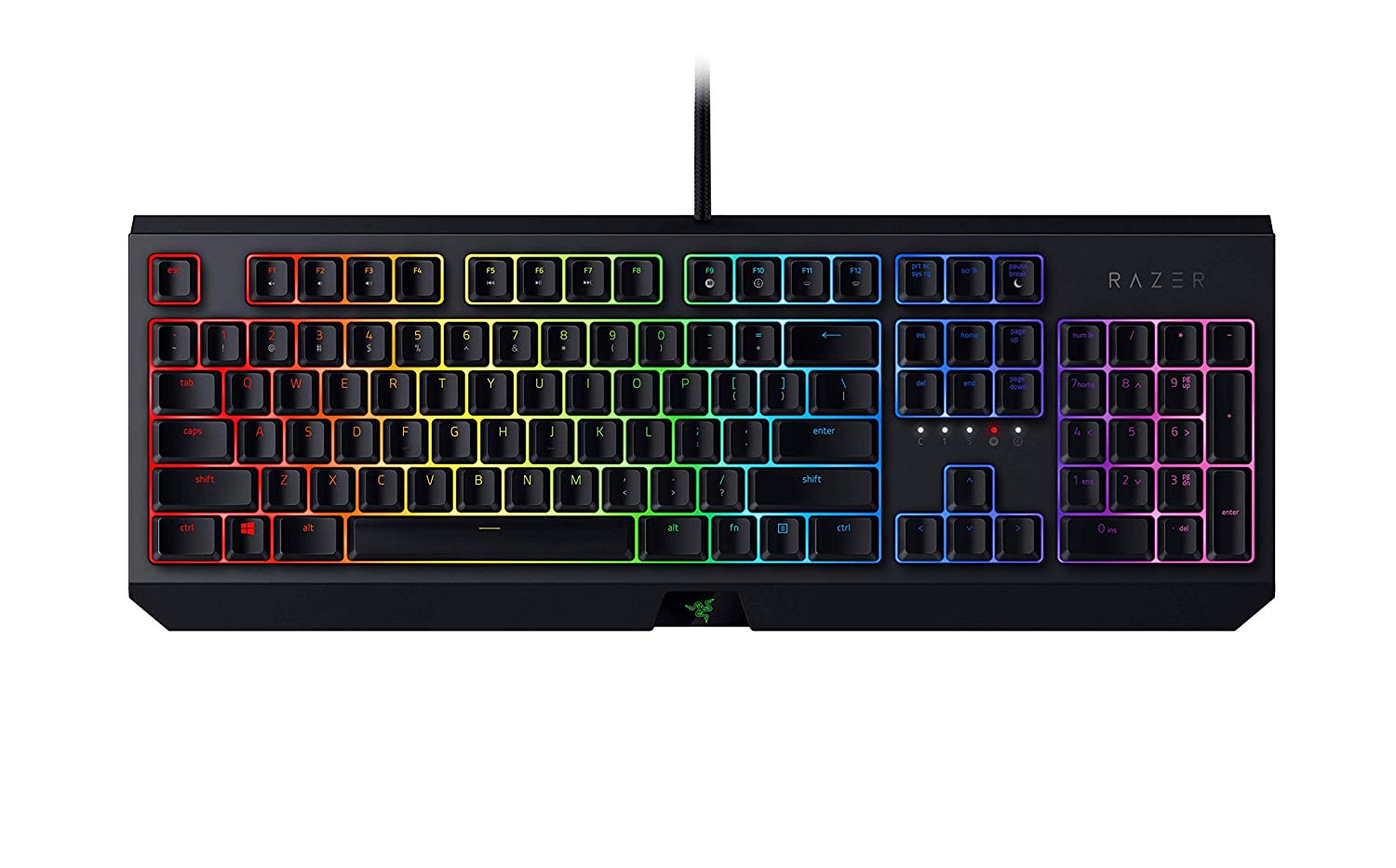 Razer BlackWidow Gaming Keyboard Green Switches Chroma RGB ESP Layout - QWERTY