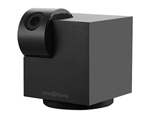 Link2Home LTHCAMPT Indoor WiFi USB Kamera, Schwenk- & Neigefunktion 355°/Neigen ±75°, 1080p FullHD, Nachtsicht, Zwei-Wege-Audio, MicroSD, App, kein Hub, schwarz