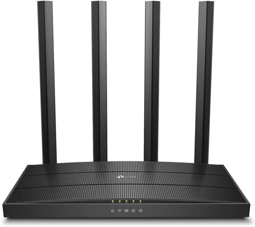 TP-Link Archer C88 Dualband Gigabit WLAN-Router (1300Mbit/s 5GHz + 600Mbit/s 2,4GHz, 4 Gigabit LAN-Port, MU-MIMO, WPA3, Gast-Netzwerk, Unterstützt Keine DSL-Funktion AC1900 Router