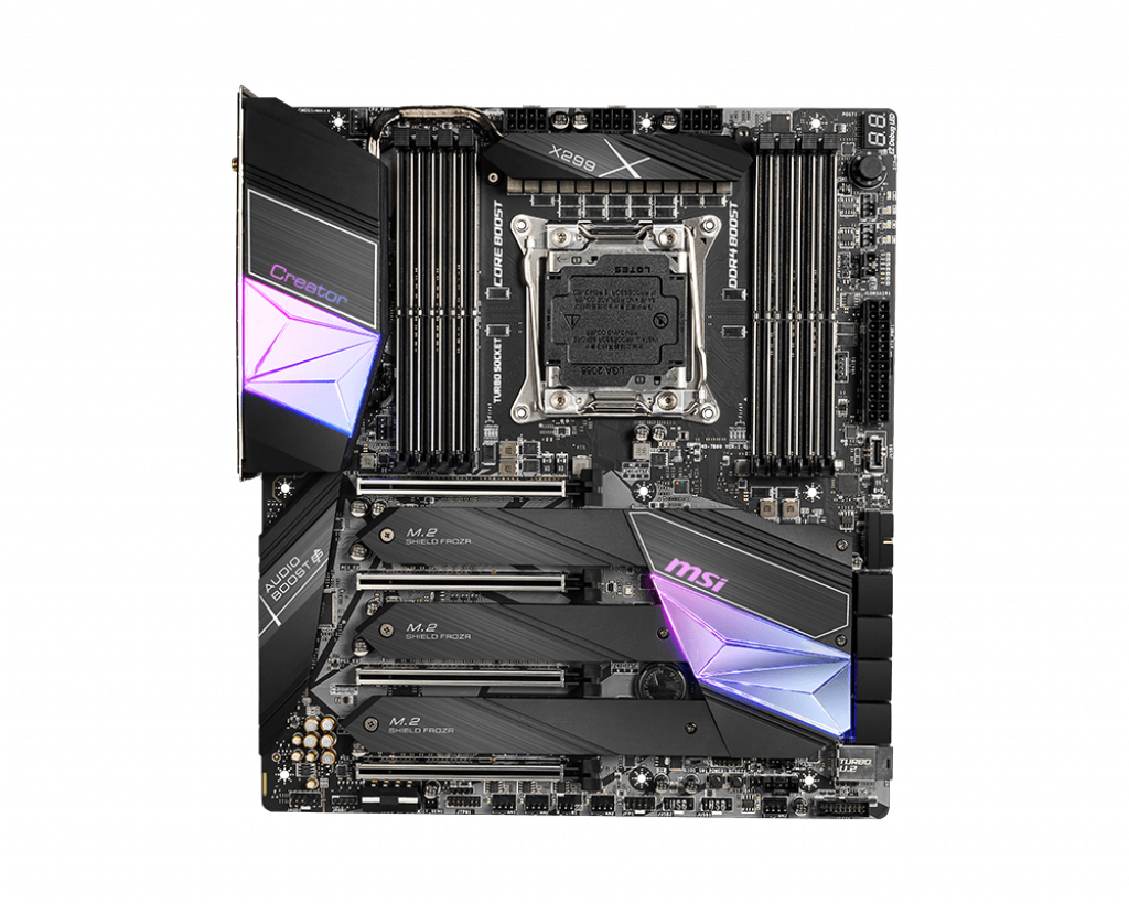 MSI Creator X299 Intel® X299 LGA 2066 (Socket R4) Erweitertes ATX