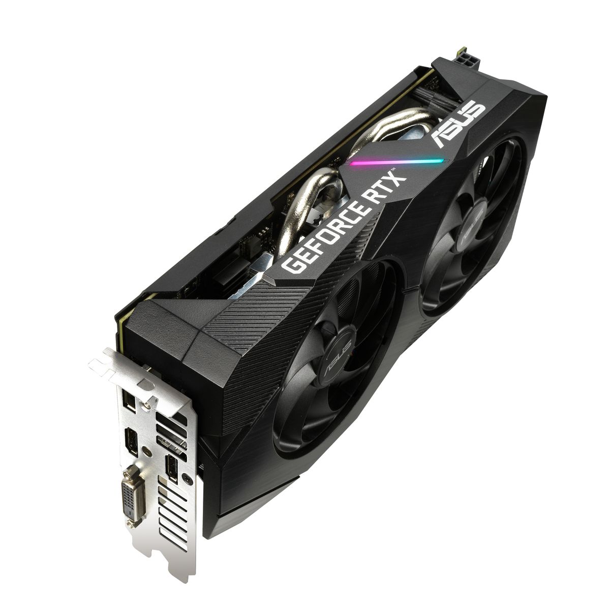 ASUS Dual GeForce RTX 2060 EVO 12GB GDDR6, PCIe 3.0, 2x HDMI 2.0b, 1x DisplayPort 1.4a, 1x DVI-D, 8-pin