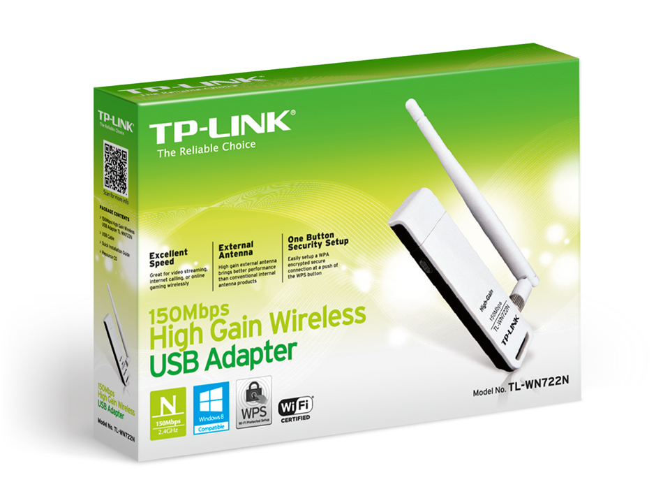 TP-Link 150Mbit/s High Gain Wireless USB Network Adapter