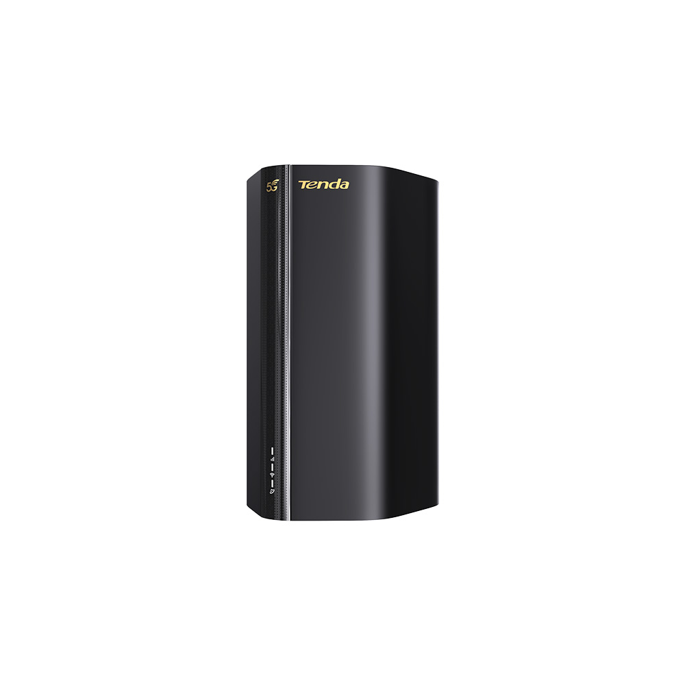 Tenda 5G03 5G NR LTE WLAN Router für Nano-SIM-Karte (AX1800 CAT19 2,4GHz: 574Mbit/s+5GHz: 1201Mbit/s, 4,67Gbps im Download) 2-Gigabit-Port, Plug & Play, Wi-Fi 6 Technologie, MU-MIMO, WPA3, Schwarz 5G|Wi-Fi 6|AX1800 CAT19/R15