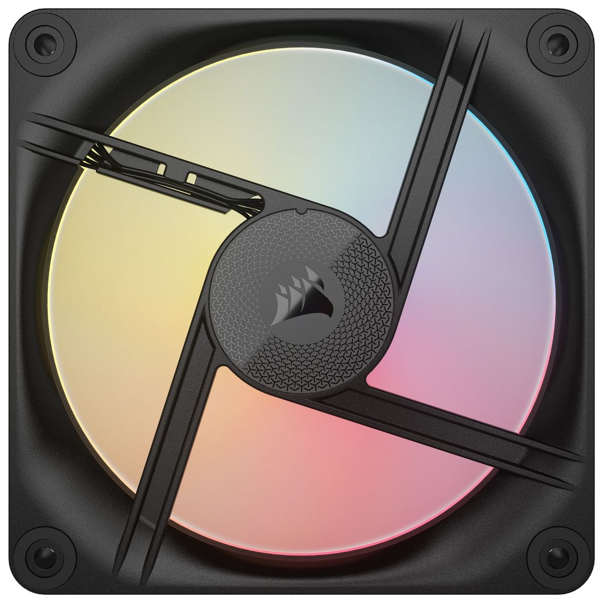 Corsair iCUE LINK LX120-R RGB 120 mm Gehäuselüfter, PWM, 2400 RPM, 70 CFM, 3,8 mmH2O, 35,1 dB, Schwarz, 1 Stück