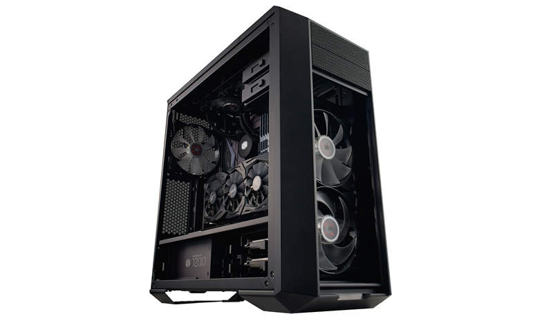 Cooler Master MasterLiquid Lite 240 All-in-One CPU-Flüssigkeitskühler, 240 mm Radiator, 2x 120 mm PWM-Lüfter, 12 V Pumpe, Aluminium, Schwarz