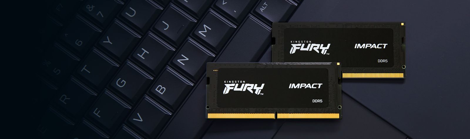 Kingston FURY Impact KF548S38IB-16 16GB DDR5 4800 MT/s SO-DIMM Laptop RAM CL38 XMP 3.0 On-Die ECC 1.1V