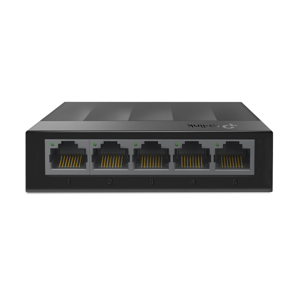 TP-Link LS1005G(UN) V5.0 5-Port Desktop Switch Gigabit (10/100/1000) Unmanaged, 5x RJ45, Gleichstrom-Netzteil, EU Stecker