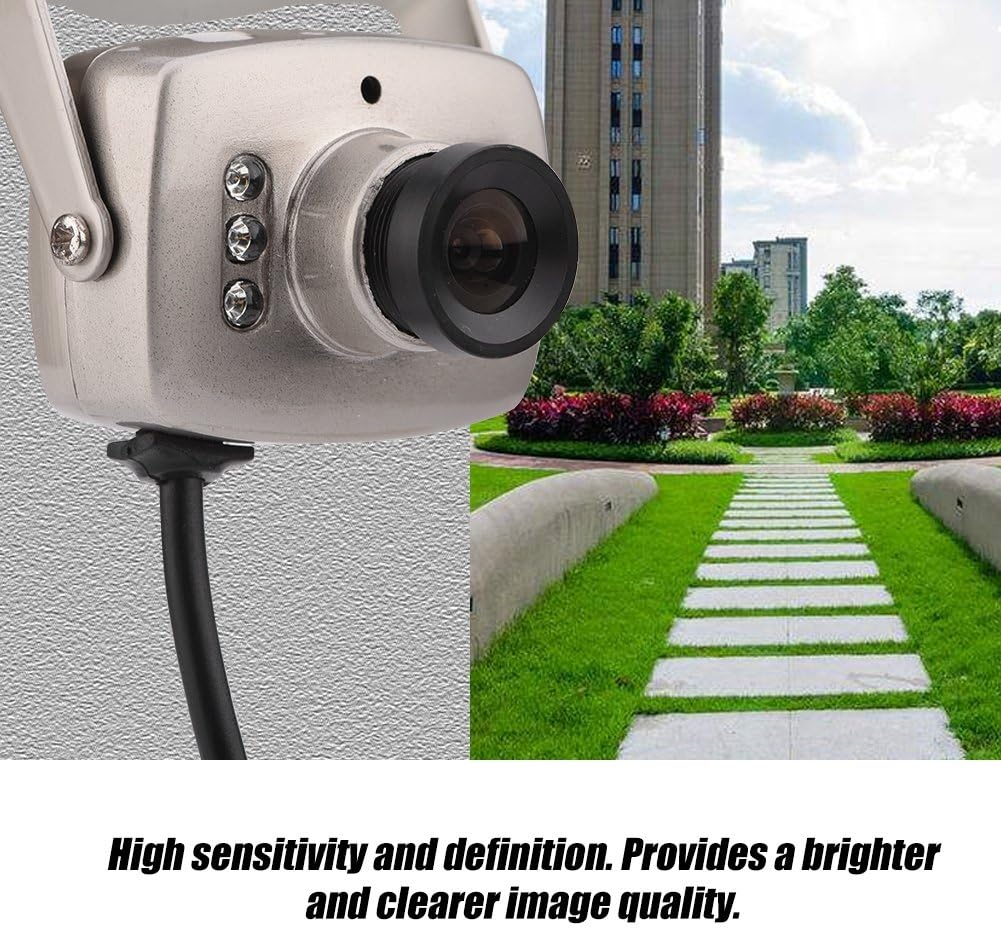 VBESTLIFE Überwachungskamera, 6 LED verdrahtete CMOS CCTV Überwachungskamera Nachtsicht Digital Videokamera PAL/NTSC System Innensicherheits Überwachungs Kamerarecorder für