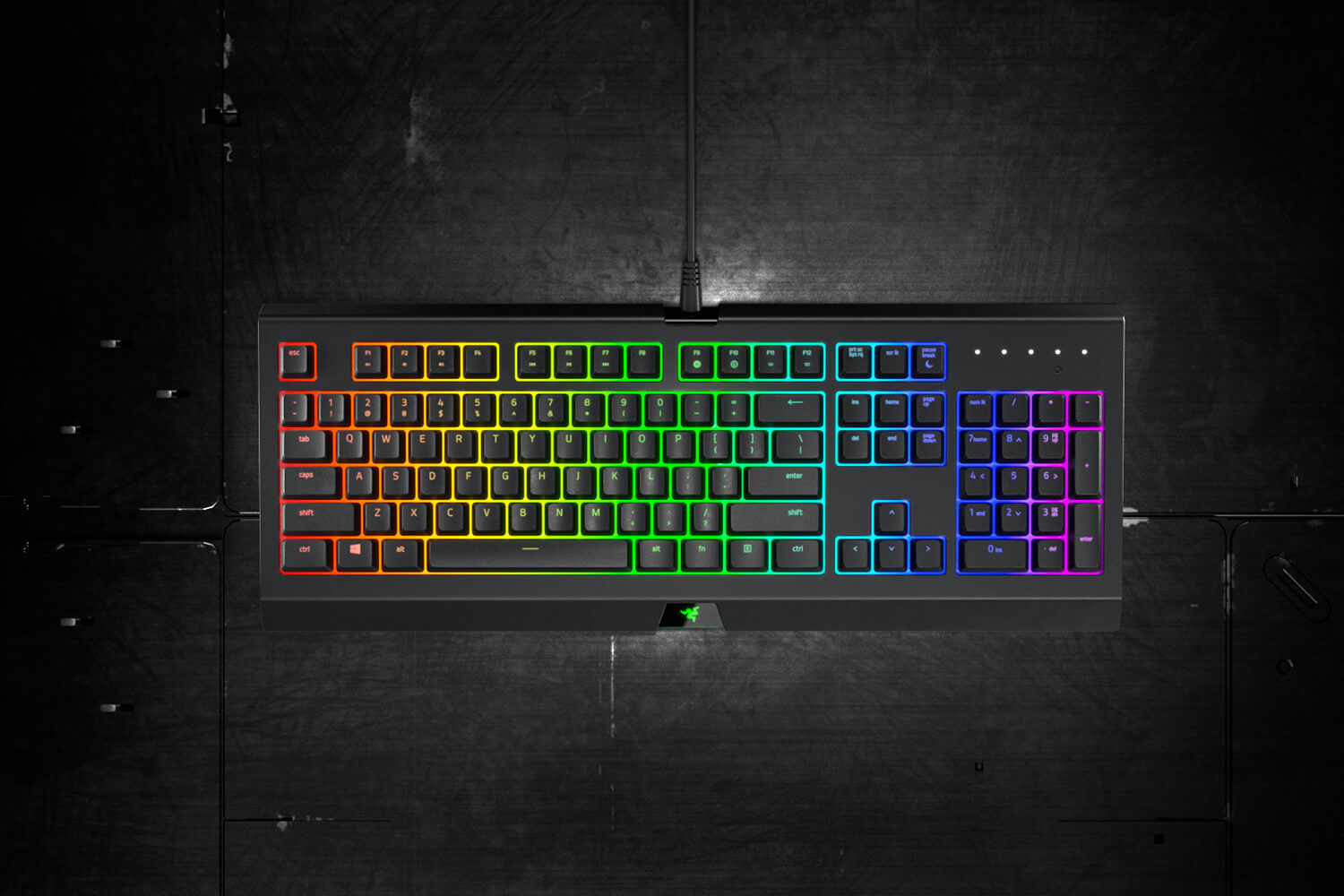 Razer Cynosa Chroma Gaming Keyboard Membrane Switches RGB - NORDIC Layout - QWERTY
