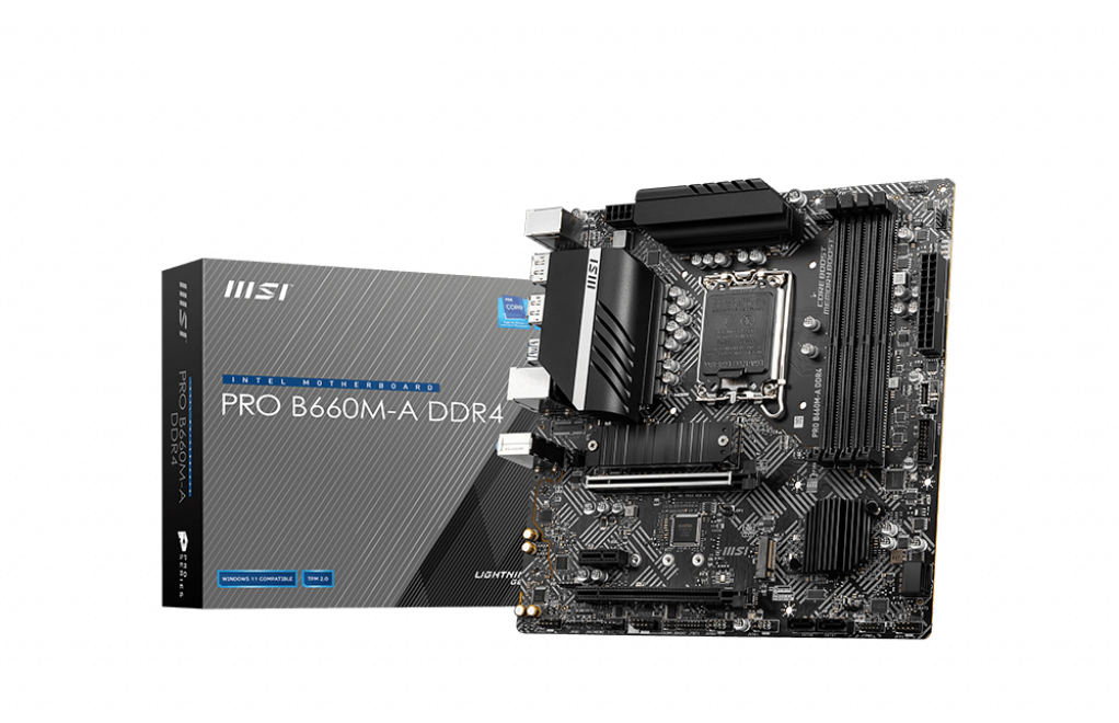 MSI PRO B660M-A DDR4 Motherboard Intel B660 LGA 1700 micro ATX