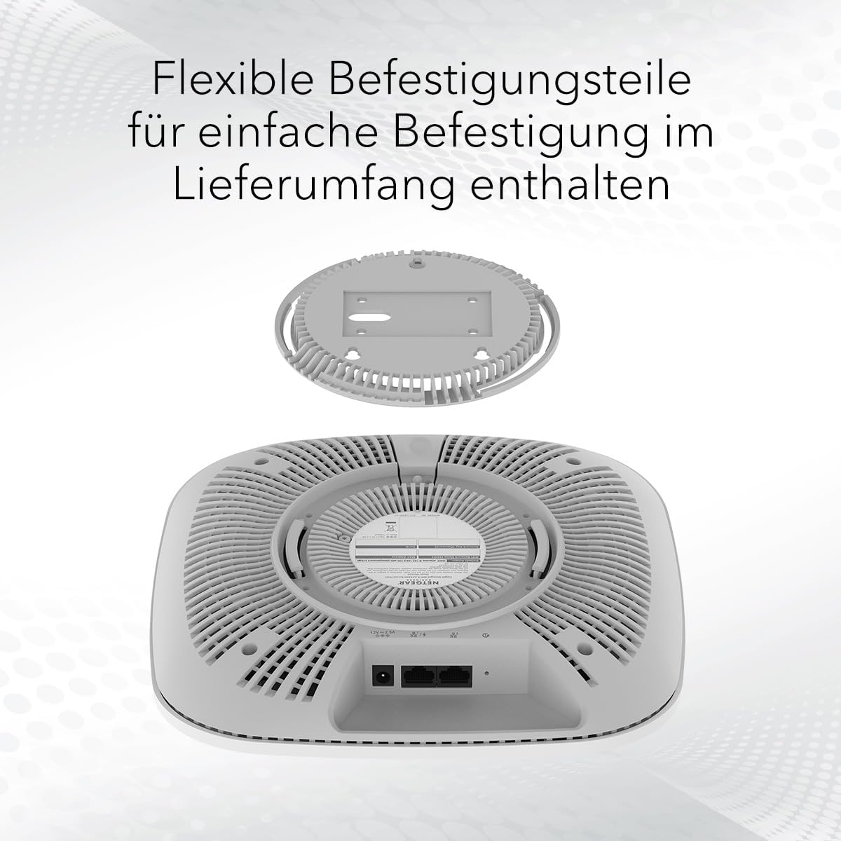 NETGEAR WAX628-111EUS WLAN Access Point, Dual-Band 2,4/5 GHz, WiFi 6 (802.11ax), PoE, 2,5 Gbit/s Ethernet, Weiß